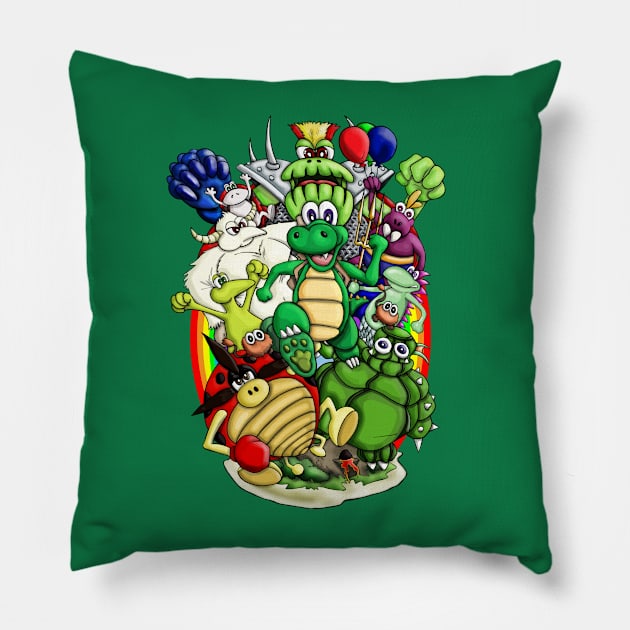 Croc Adventures Pillow by WarioPunk