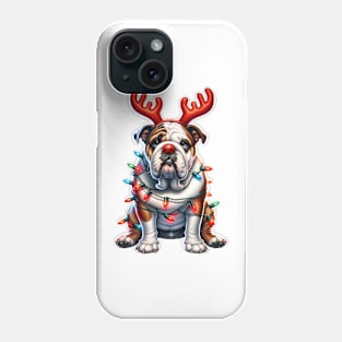 Christmas Red Nose Bulldog Phone Case