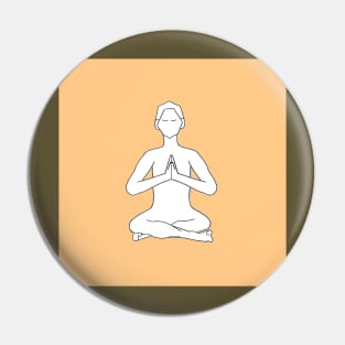 Meditation Pose Pin