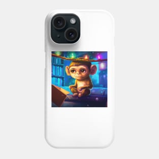 Cute Monkey Drawing Phone Case