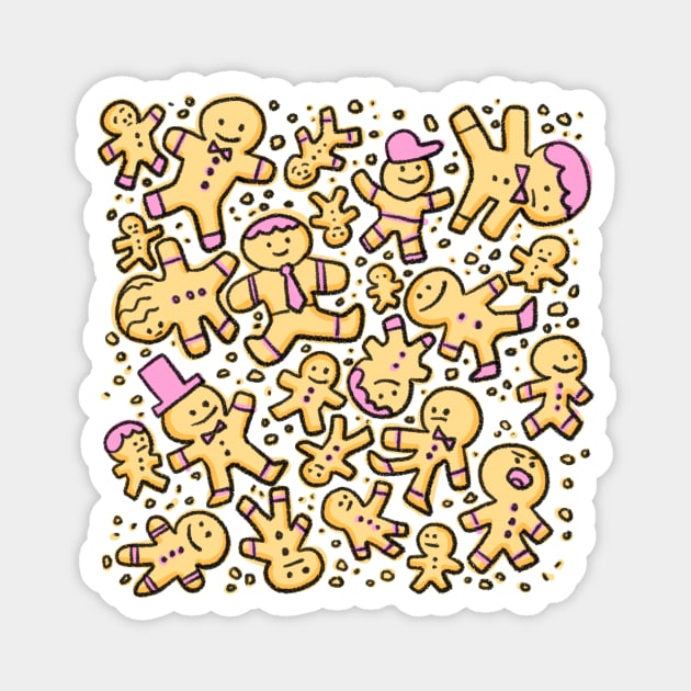 Gingerbread Men Magnet by royal_ten