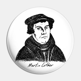 Martin Luther. Christian figure. Pin