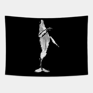 THE WHALE JUMP Tapestry