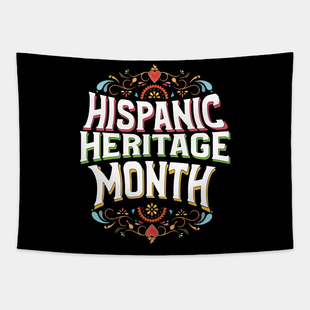 Hispanic Heritage Month Celebration Latin Latinos and More Tapestry by Funkrafstik