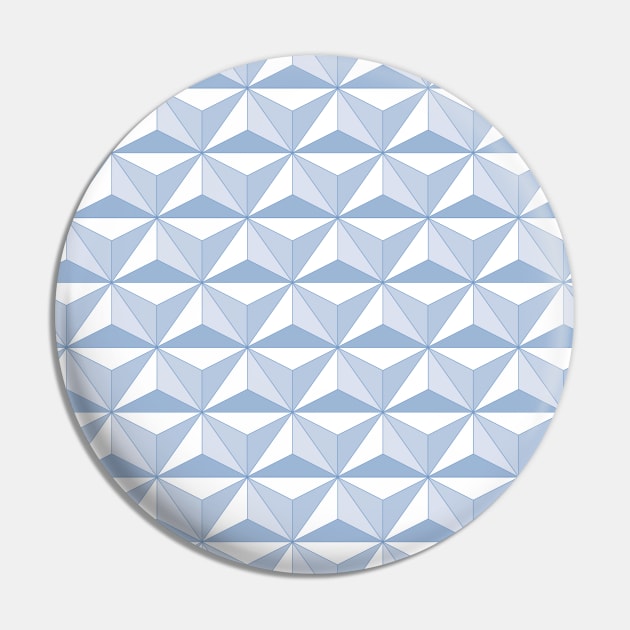 Geodesic Sphere, Blue Grey Pin by Heyday Threads