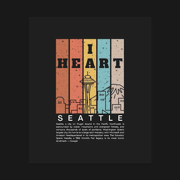 I Heart Seattle by The T is the Thing