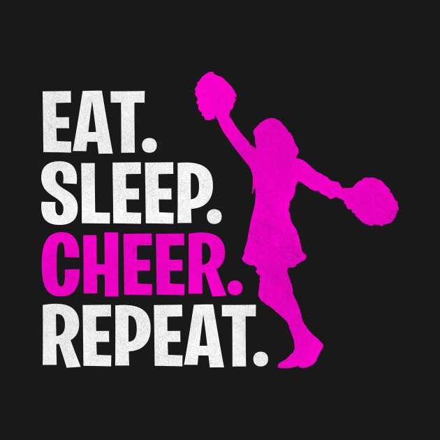 Eat Sleep Cheer Repeat Cheerleader Cheerleader Kids TShirt TeePublic