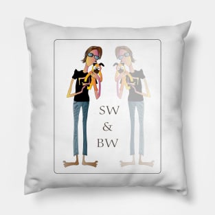 SW & BW Digital Pillow