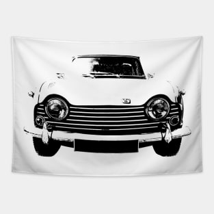 Triumph TR5 1960s British classic car monoblock black/white Tapestry