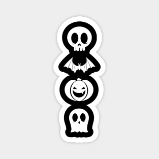 Cute Simple Minimal Design Halloween Symbols Magnet