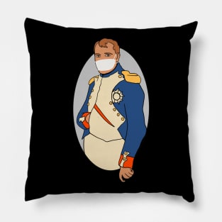 Napoleon In Face Mask - Social Distancing Quarantine Drawing Pillow