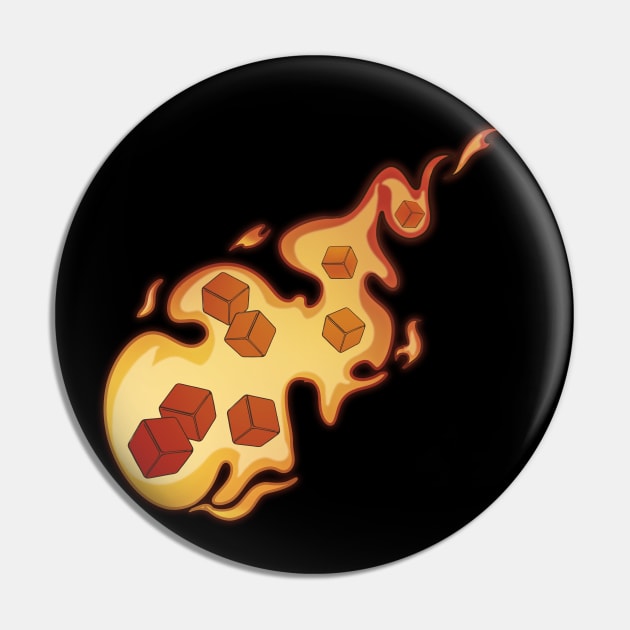 Fireball Pin by CrowleyCreations