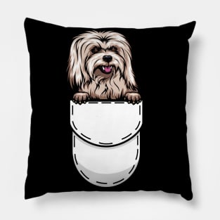 Funny Coton de Tulear Pocket Dog Pillow