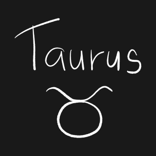 Taurus handwritten astrology symbol T-Shirt