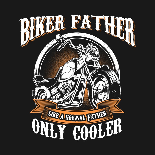 Only Cool Father Rides Motorcycles T Shirt Rider Gift by easleyzzi