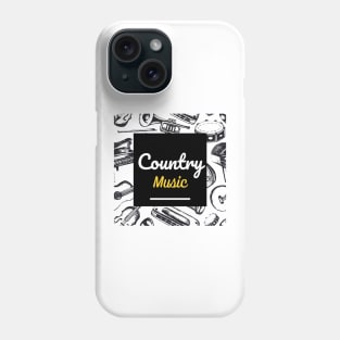 country music I love retro Phone Case