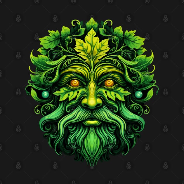 Beautiful Traditional Pagan Celtic Greenman by ShirtFace