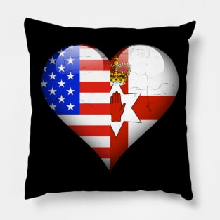 Half American Half Irish - Gift for Irish From Northern Ireland Pillow