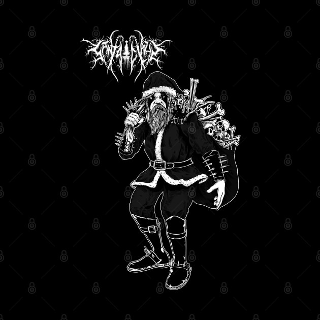 Black Metal Santa darkness classic by Tmontijo