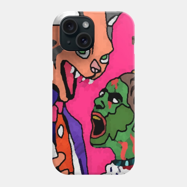 cat married zombie wife Phone Case by Catbrat