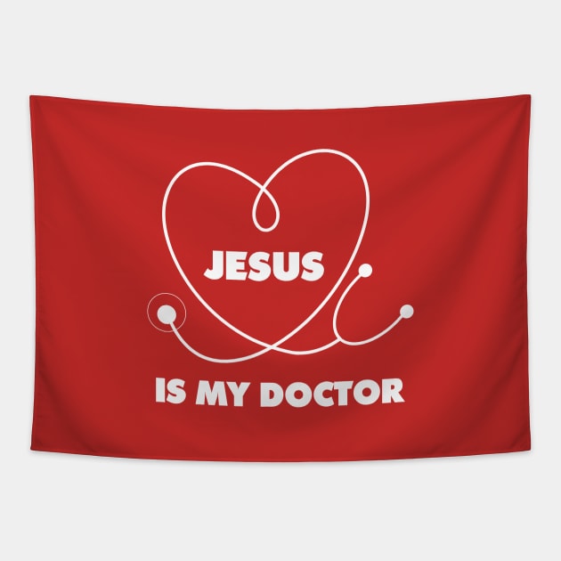 Doctor Jesus Tapestry by JevLavigne