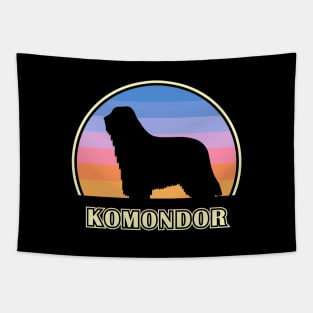 Komondor Vintage Sunset Dog Tapestry