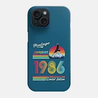 January 1986 Birthday Phone Case