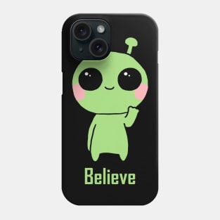 Alien - Believe Dark Phone Case