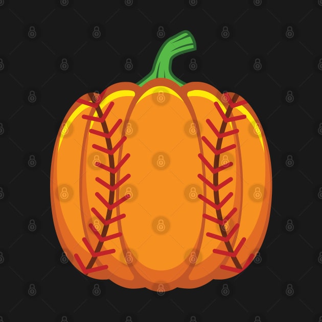 Baseball Ball Pumpkin Halloween Thanksgiving Gift by HCMGift