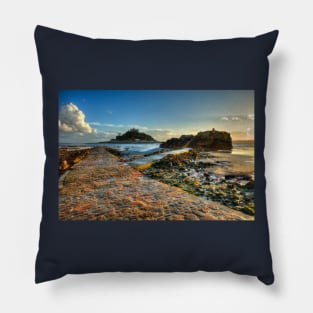 St Michael's Mount Island And Causeway, Cornwall Pillow