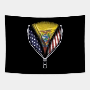 Ecuadorian Flag  Ecuador Flag American Flag Zip Down - Gift for Ecuadorian From Ecuador Tapestry