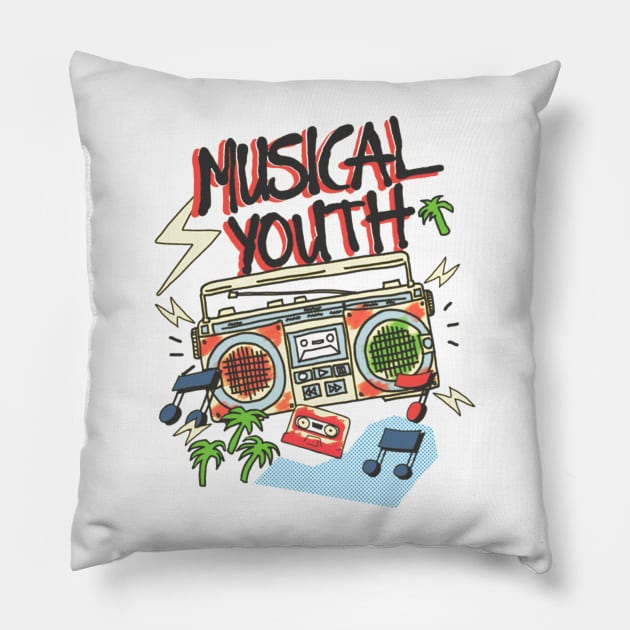 musical youth Pillow by barbados