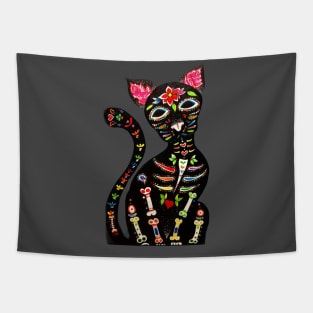 Dia de los muertos cat Tapestry