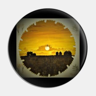 Farm sunset horizon Pin