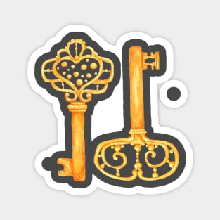 gold keys Magnet