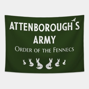 Attenborough’s Army: Order of the Fennecs - Dark Green Tapestry