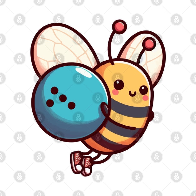 Bee at Bowling with Bowling ball by fikriamrullah