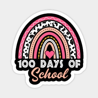 100 Days Of School Teacher Kids 100Th Day Of School Rainbow Magnet