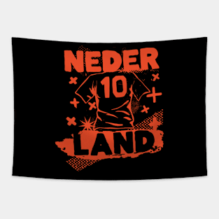 Vintage Netherlands Football // Retro Grunge Dutch Soccer Tapestry