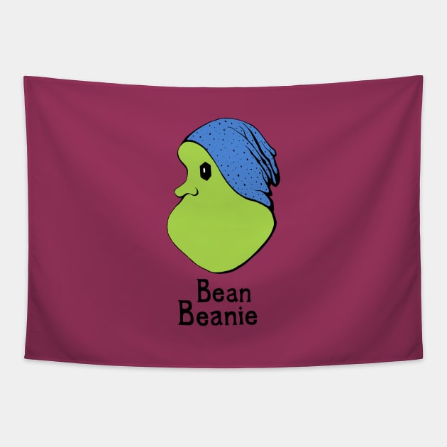 Bean Beanie Hipster Lima - Lettering Tapestry by studiogooz