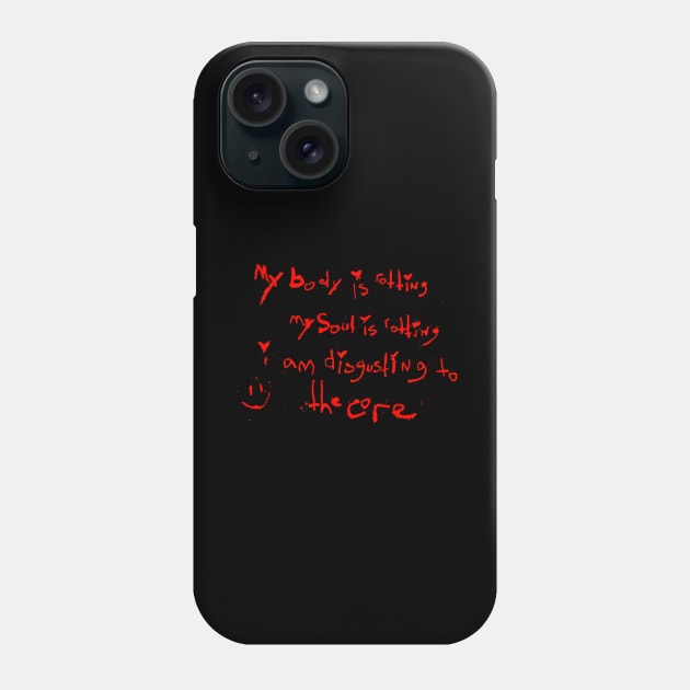 death metal lyric Phone Case by hot_issue