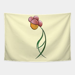 Woman like a flower new minimal art work Tapestry