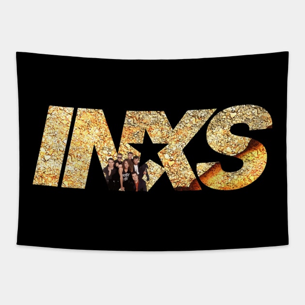 INXS Australian rock Tapestry by sanantaretro