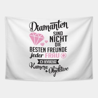 Diamanten kamera objektive (black) Tapestry