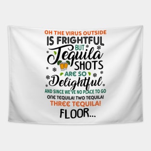 Tequila Ugly Christmas Sweater Tapestry