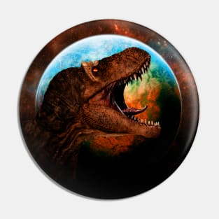 Tyrannosaurus Moon Pin