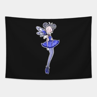 Little blue fairy Tapestry