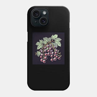 Blackcurrant drawing Phone Case