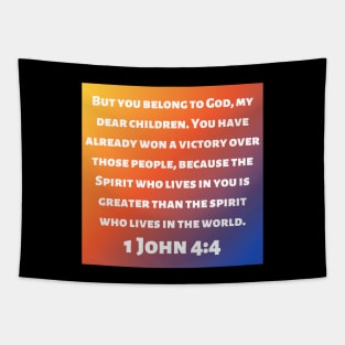 Bible Verse 1 John 4:4 Tapestry