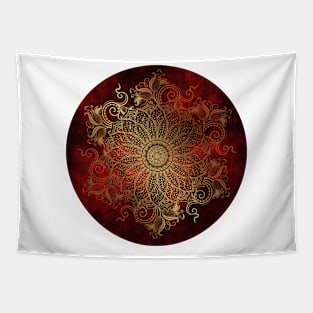 Mandala Fire Tapestry